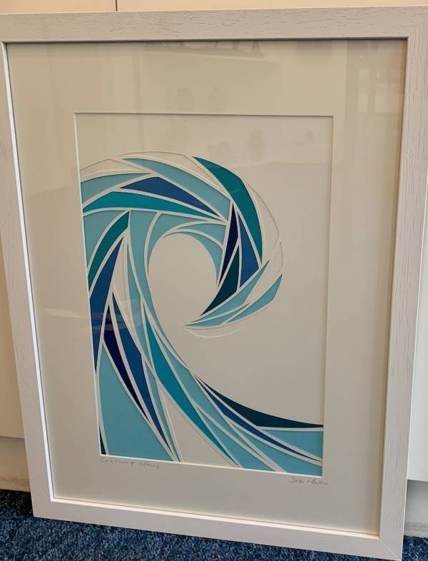 - a , Paper Sculpture by Debs Martin, measuring 40 x 27 cm (H x W) framed at 59 x 47 cm £295